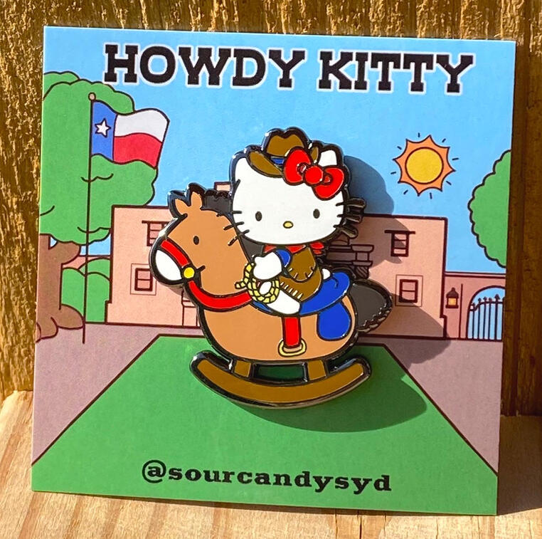 (JUN 2022) Howdy Kitty Hard Enamel Pin