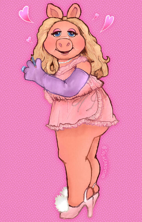(MAY 2023) Miss Piggy Pin-Up Calendar