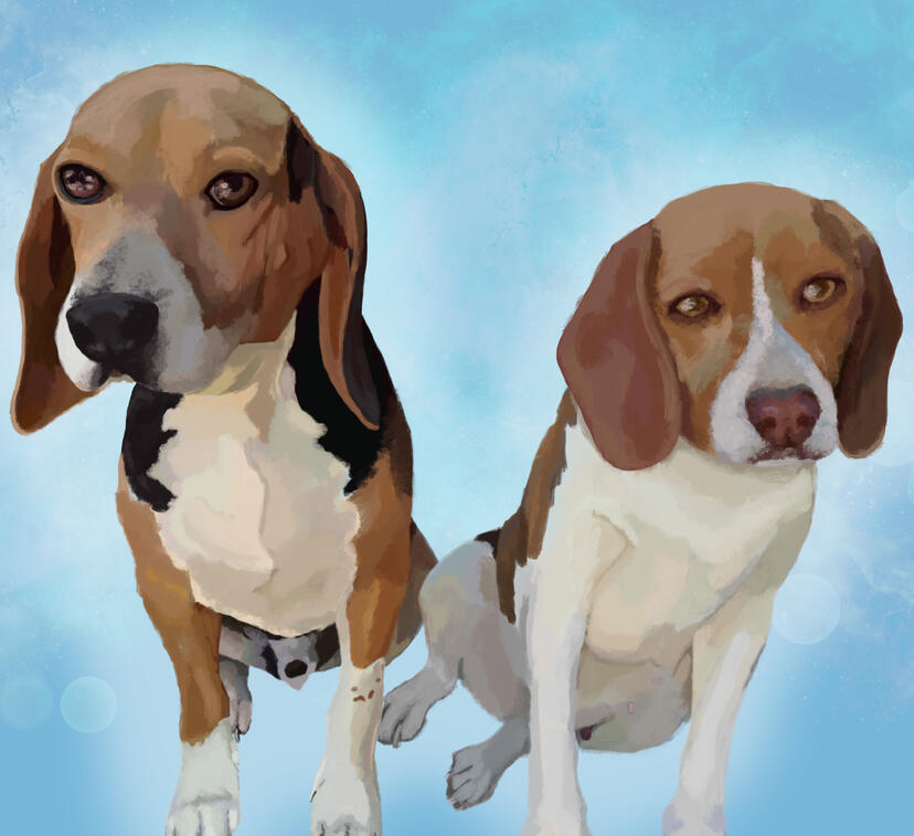 (MAY 2021) Magnus and Molly Memorial Portrait